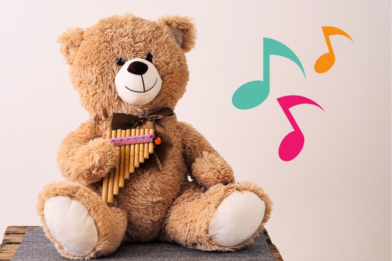 teddy bear with music