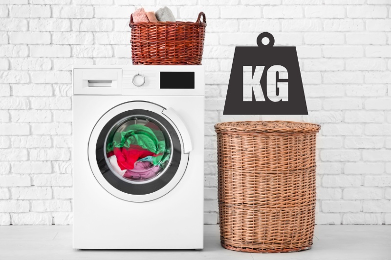 washing machine and laundry baskets