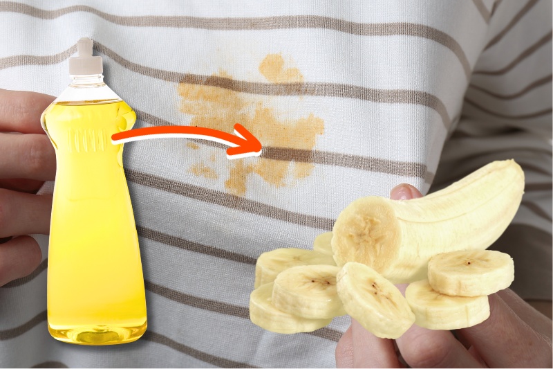 washing up liquid for banana stains