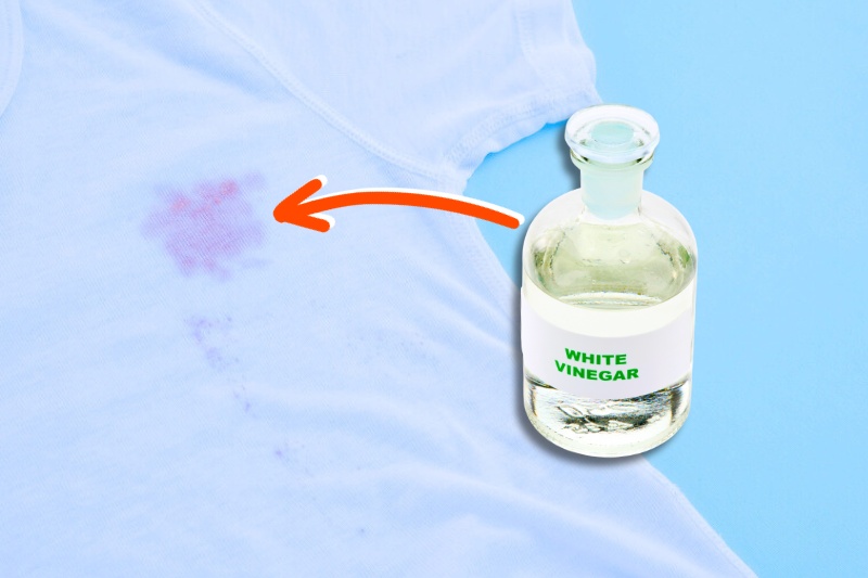 white vinegar for grape juice stains