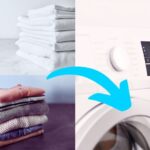Clothes and sheets in washing machine