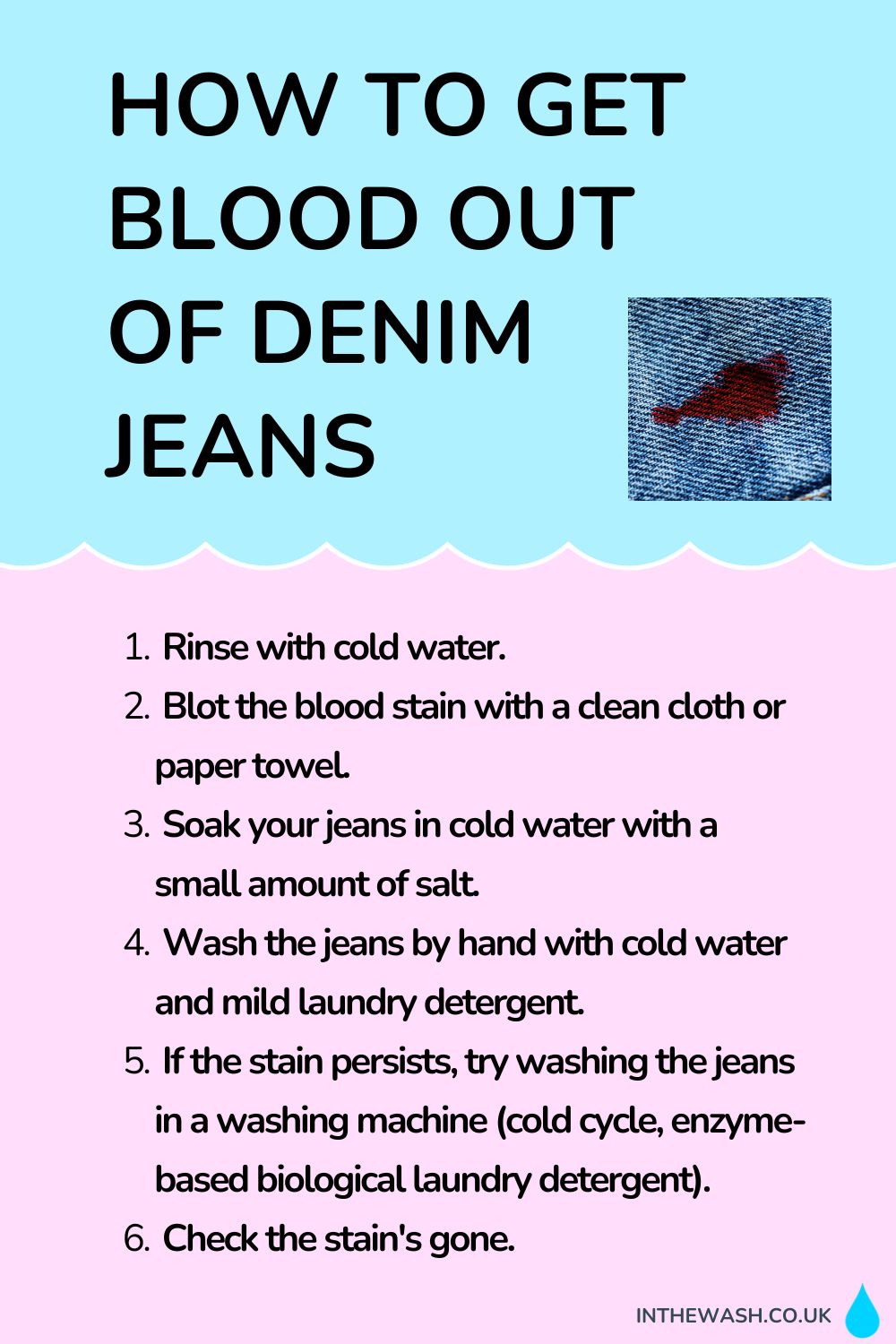 How to Get Blood Out of Jeans