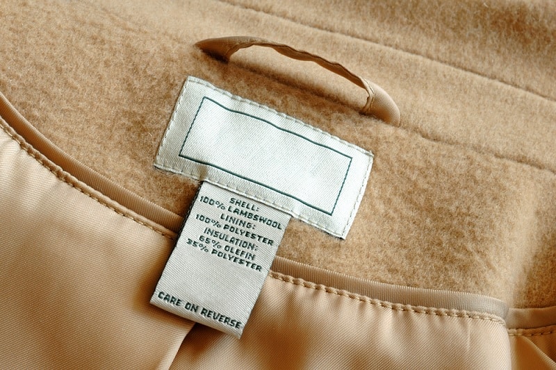 Lambswool clothing label