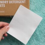 Zero waste laundry detergent sheet