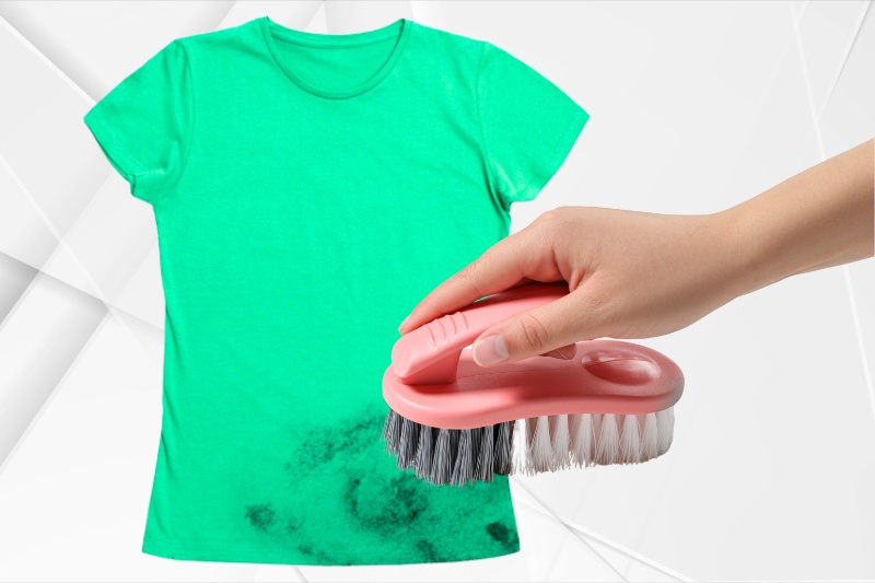 brush off loose stain
