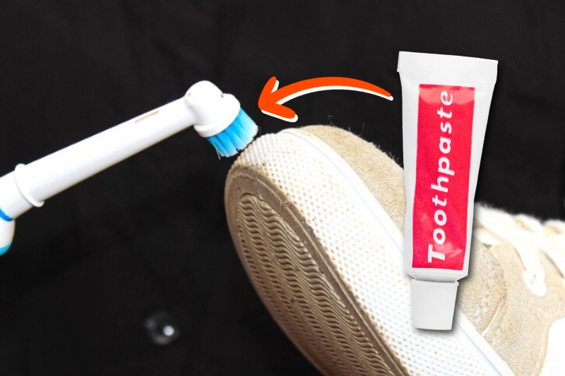 How to clean white shoe soles with on sale toothpaste