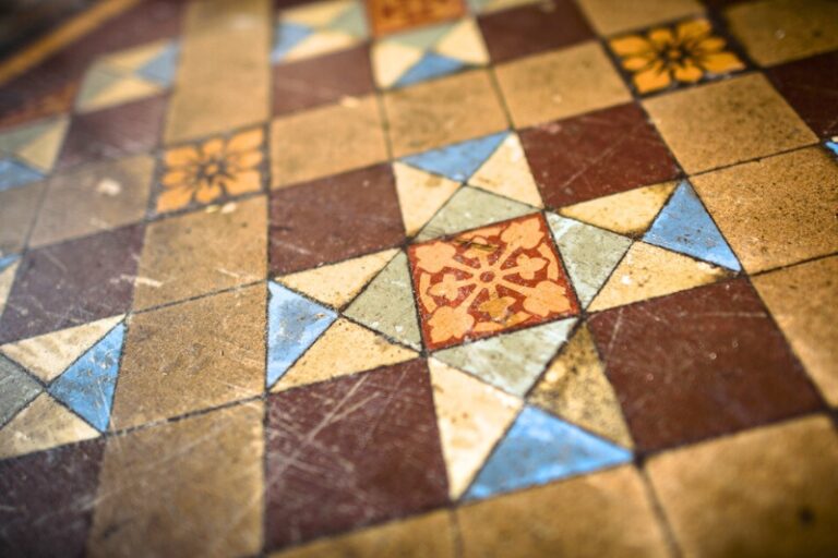 Clean Old Victorian Floor Tiles