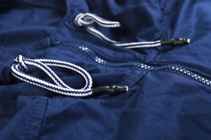 blue windbreaker zipper