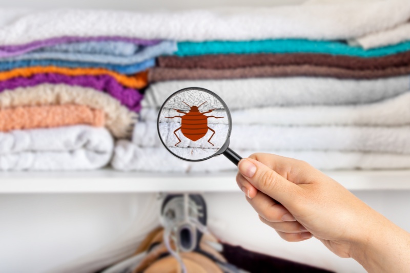 bugs in wardrobe