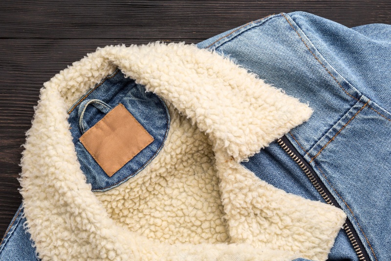 denim jacket with fur