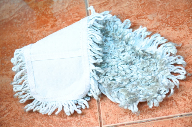 dirty mop pad