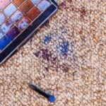 eyeshadow on carpet