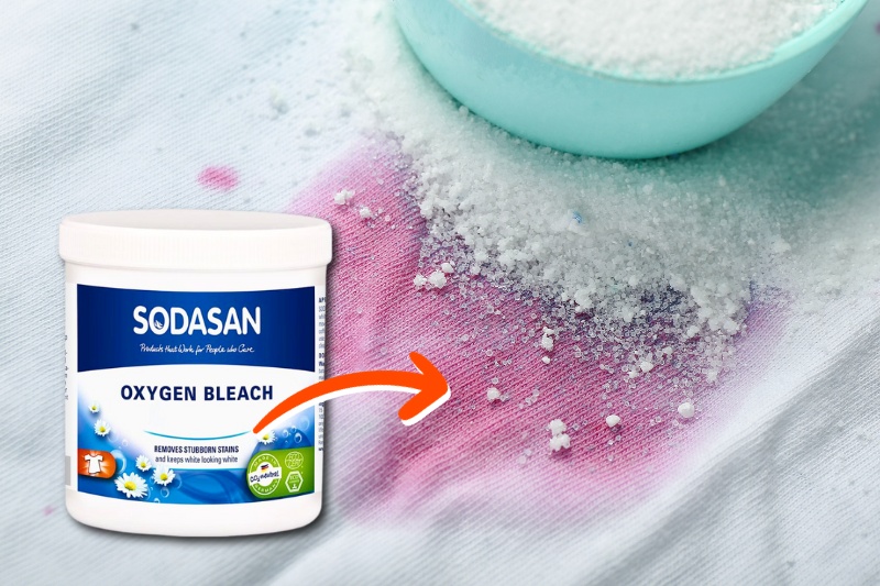 oxygen bleach for cherry juice stain