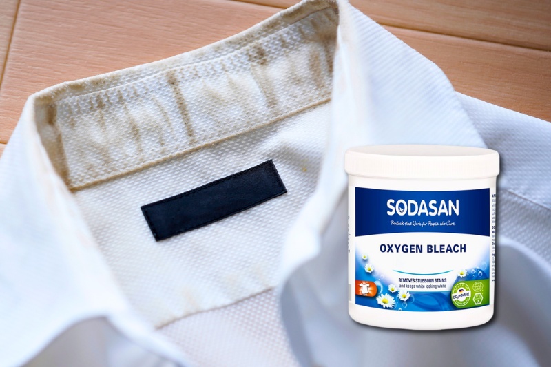 oxygen bleach for collar ring stains