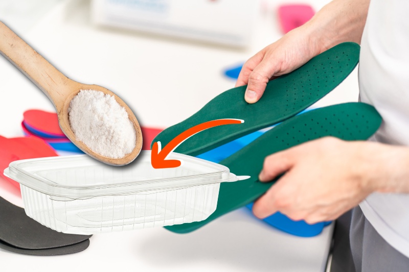 remove smell from insoles with bicarbonate of soda