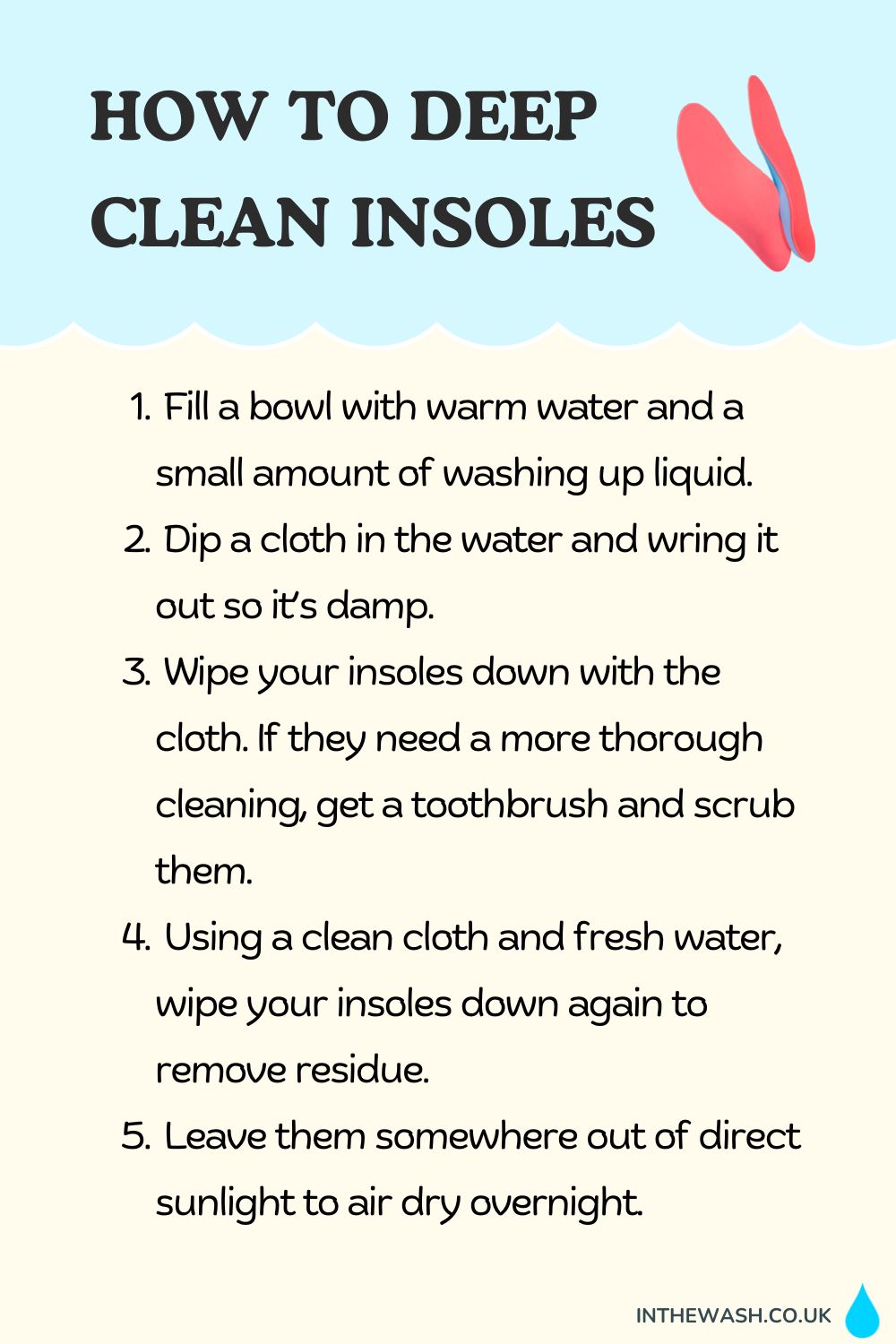 How to deep clean insoles