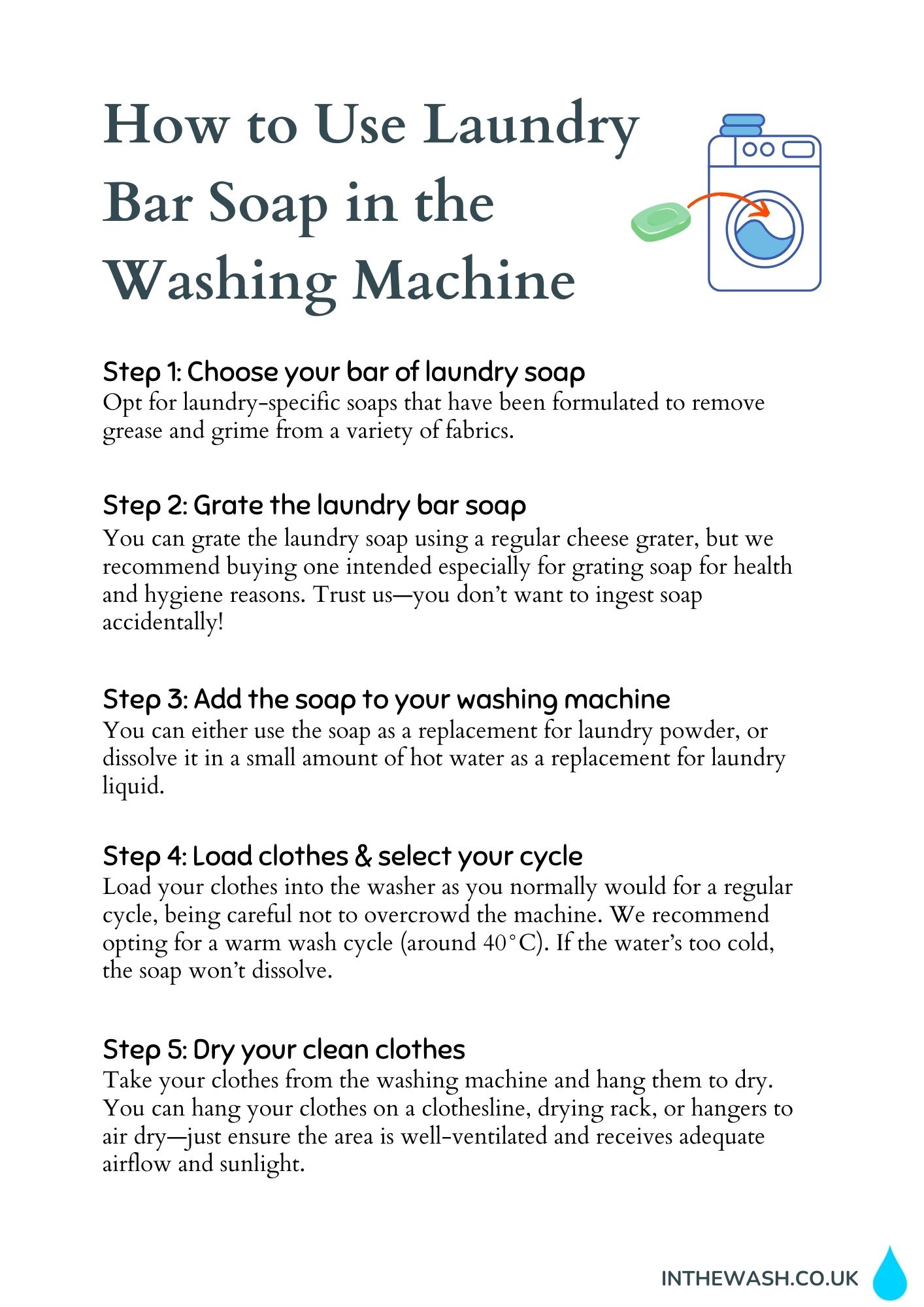 How to Use Laundry Bar Soap in the Washing Machine