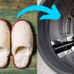 Slippers in washing machine