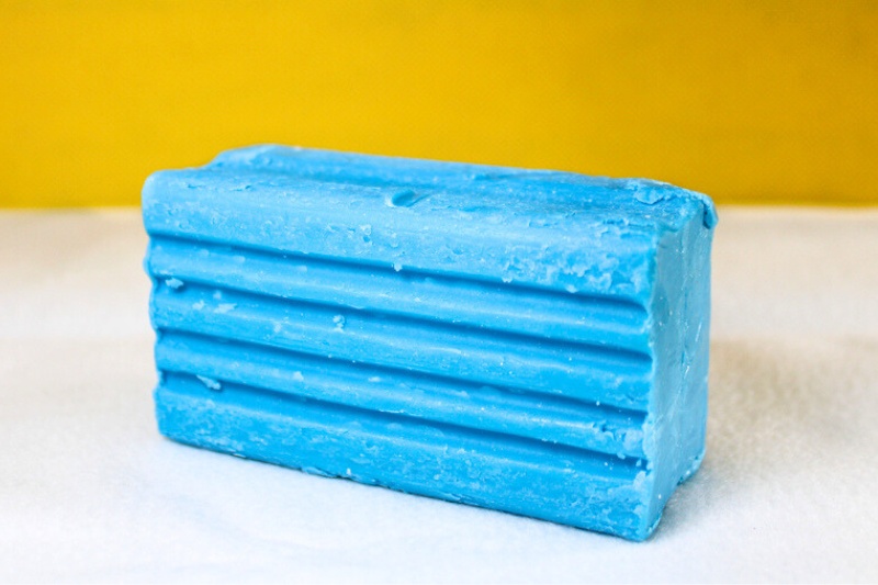 blue laundry bar soap