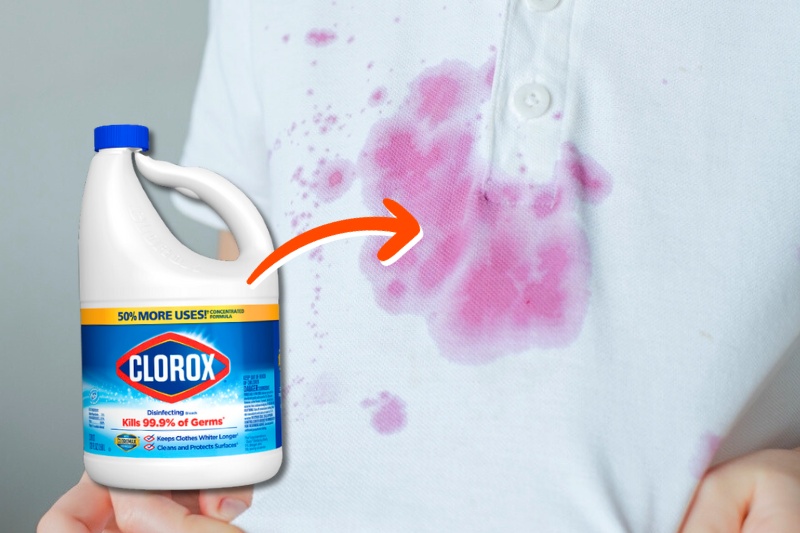 chlorine bleach for clothes stain
