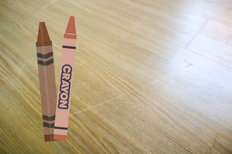 crayon for laminate floor scratch