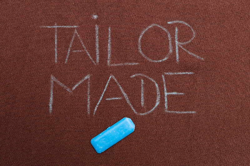 tailor chalk on fabric