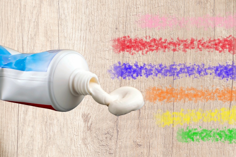 toothpaste for crayon marks