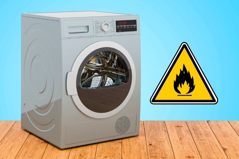tumble dryer as fire hazard