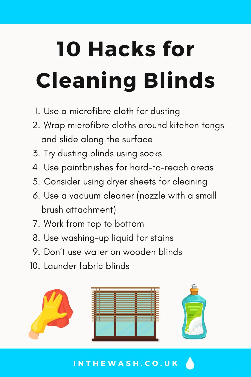 10 Hacks for Cleaning Blinds