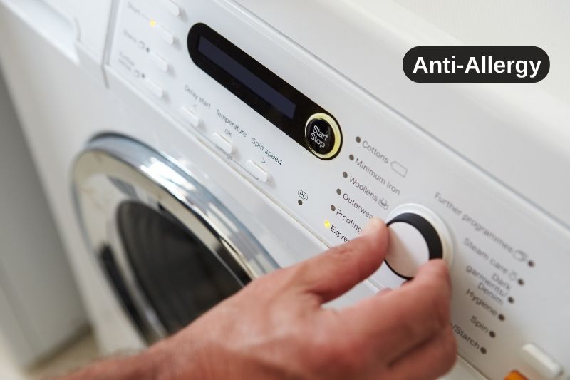 Anti-Allergy on washing machine