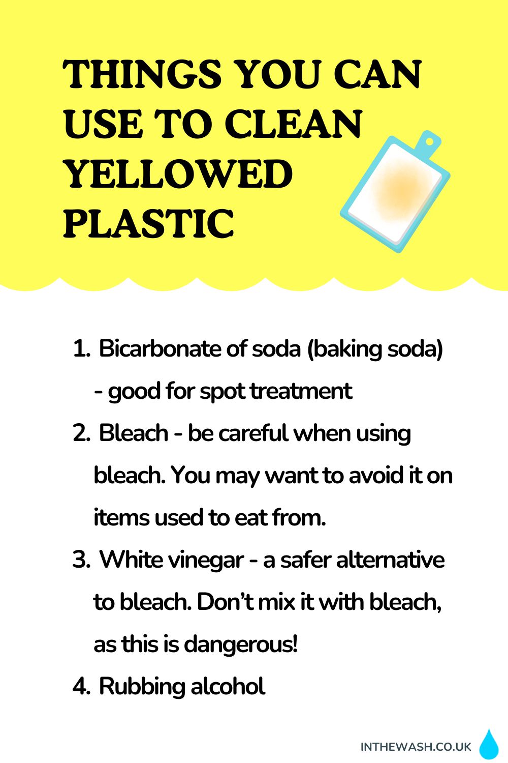 Things you can use to clean yellowed plastic