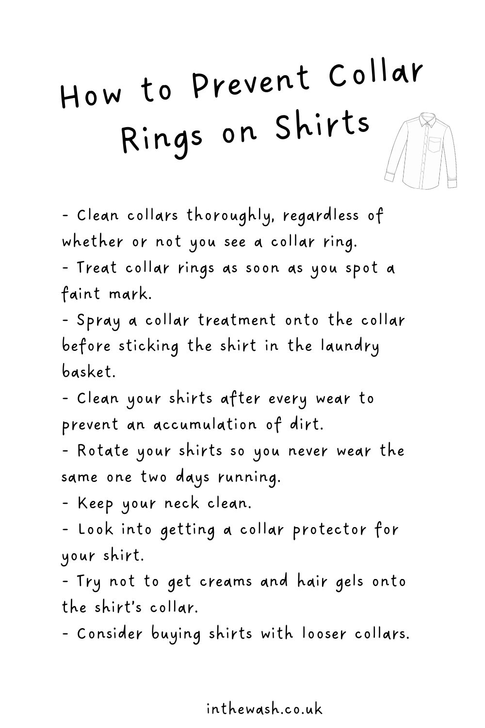 How to Get Rid of the Ring Around Shirt Collars