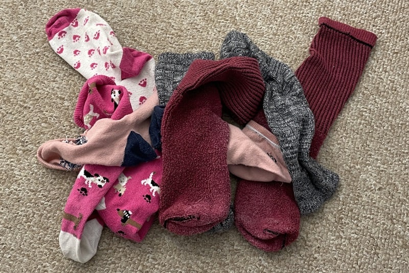 Pile of loose socks