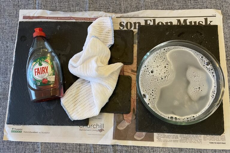 How to Clean Slate Placemats