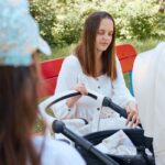Is Mould on Prams Dangerous? Woman with pram