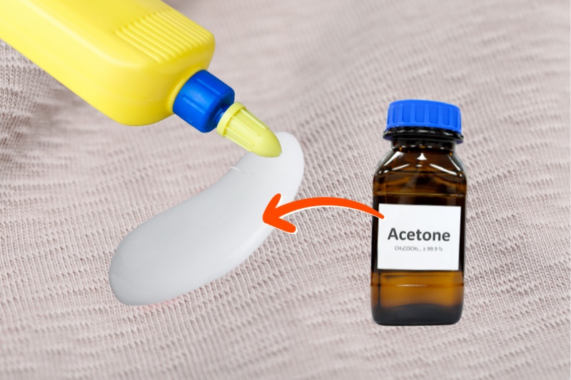 acetone for glue stain