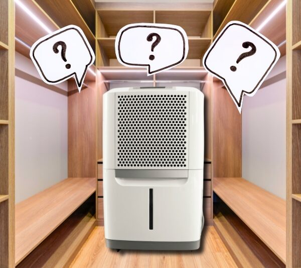 dehumidifier in wardrobe