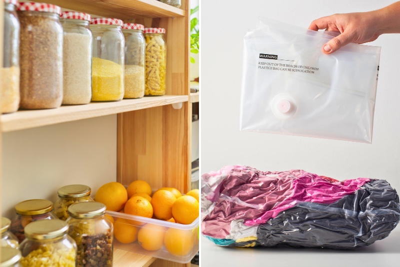 food and clothes storage