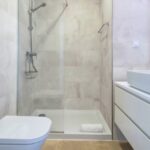 shower room with cubicle
