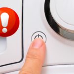 washing machine power button