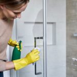Cleaning shower glass