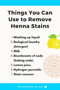 How to Get Henna Out of Clothes