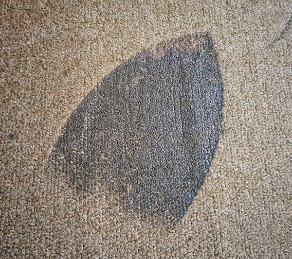 Iron burn on carpet