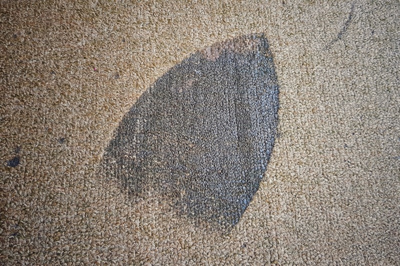 Iron burn on carpet