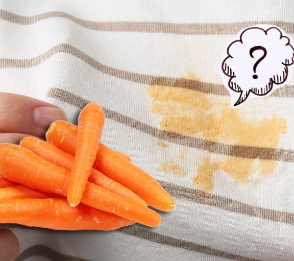 carrot stains on clothes