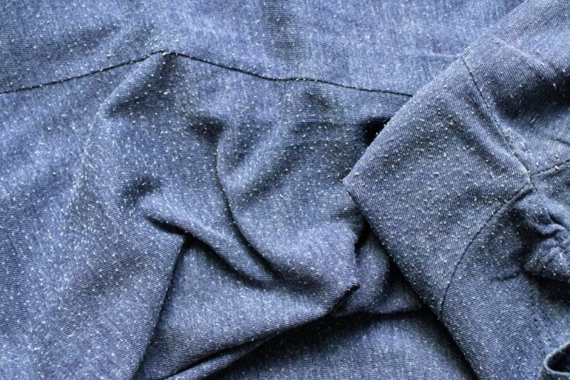 gray fabric with lint