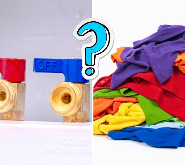 hot or cold water for coloured clothes