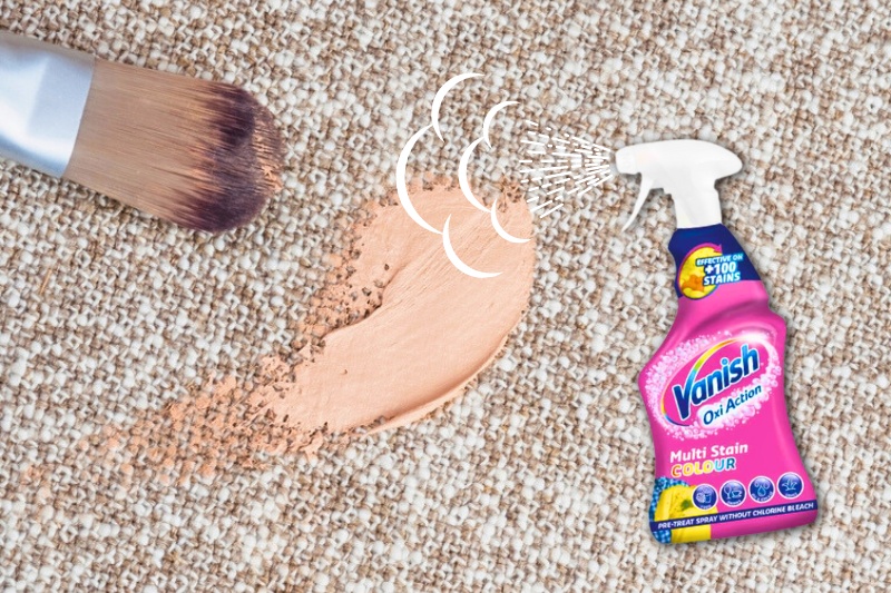 remove makeup with bleach-free stain remover