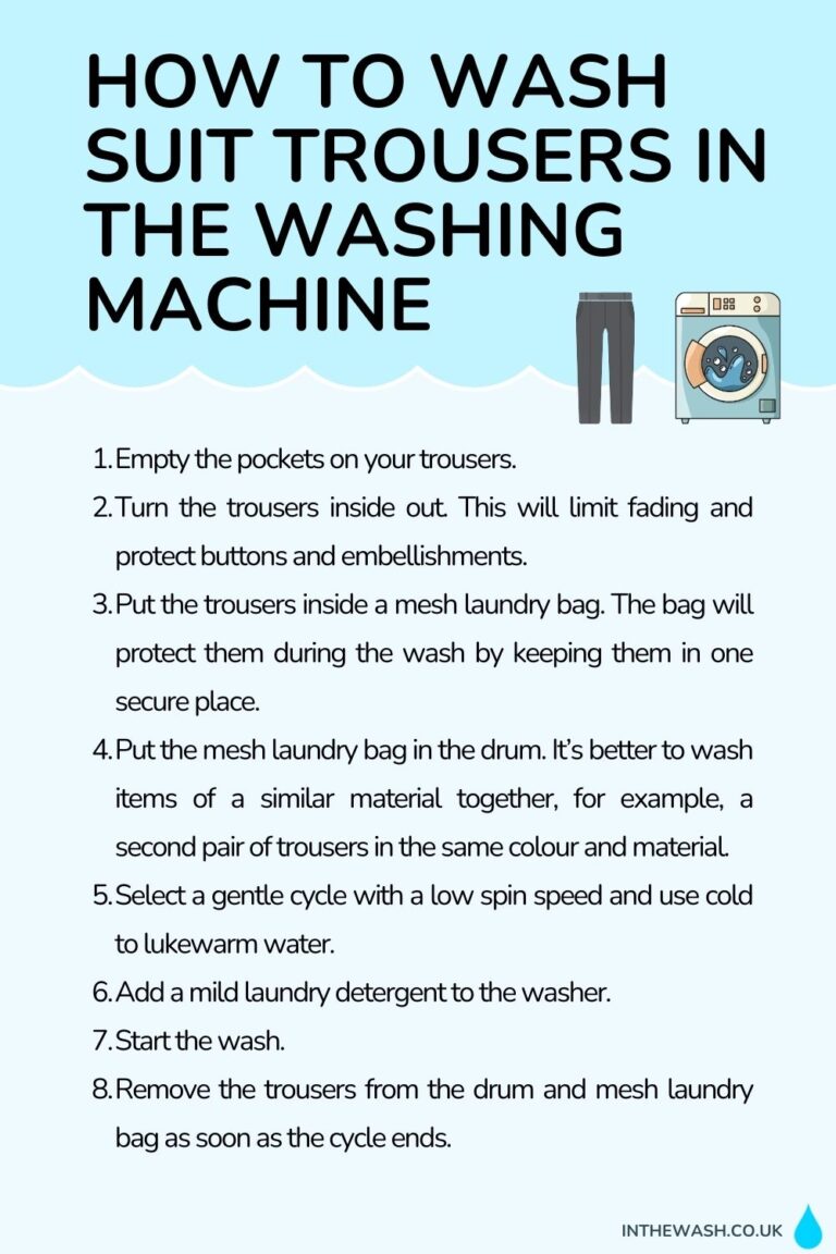 How to Wash Suit Trousers